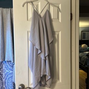 Periwinkle strappy ruffled Charlotte Ruse dress